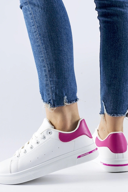 Tênis Leland branco e rosa