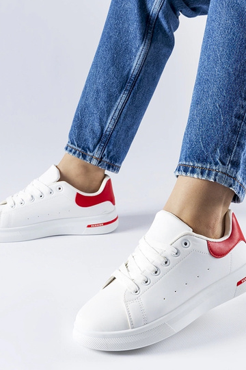 Tênis Leland vermelho e branco