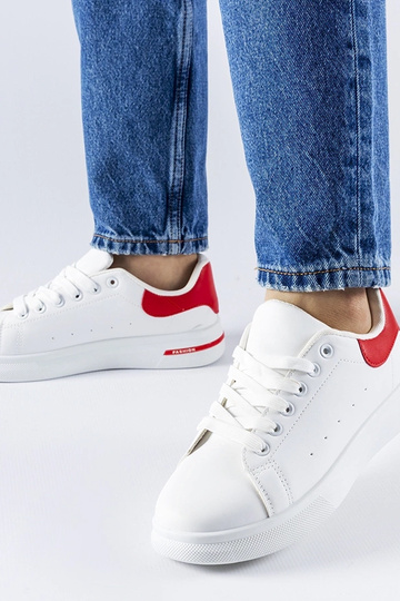 Tênis Leland vermelho e branco 2