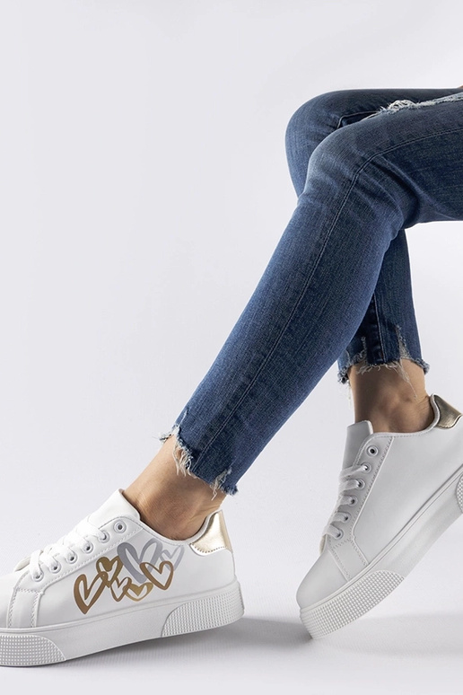 Tênis plataforma Montclair branco e...