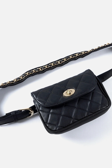 Bolsa Mattoon preta acolchoada 2