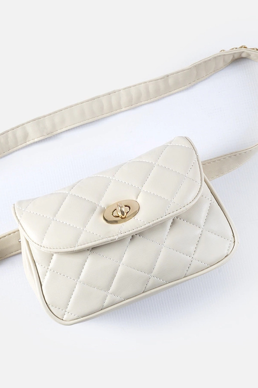 Bolsa Mattoon acolchoada bege