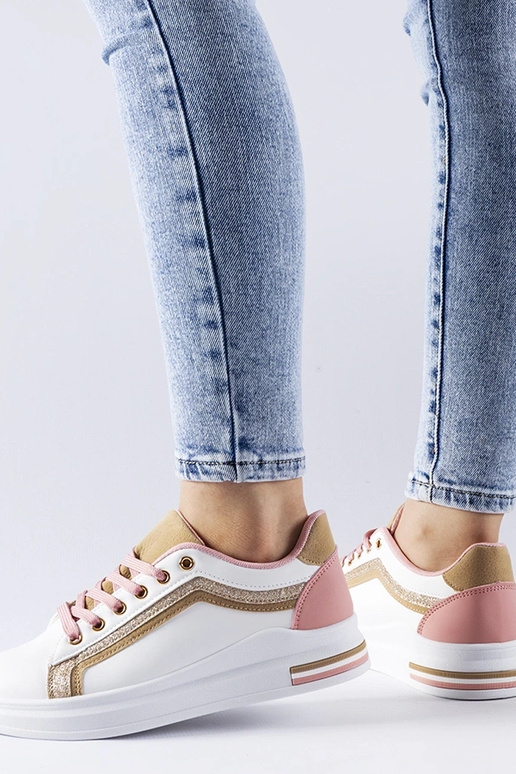 Tênis plataforma Mayfield em branco e...