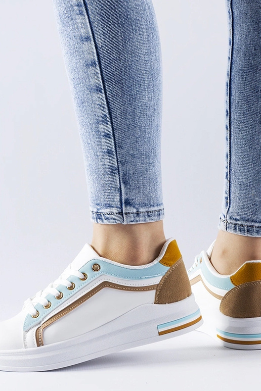 Tênis brancos e azuis Mayfield