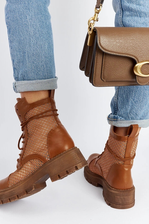 Botas Waldeck marrom translúcidas