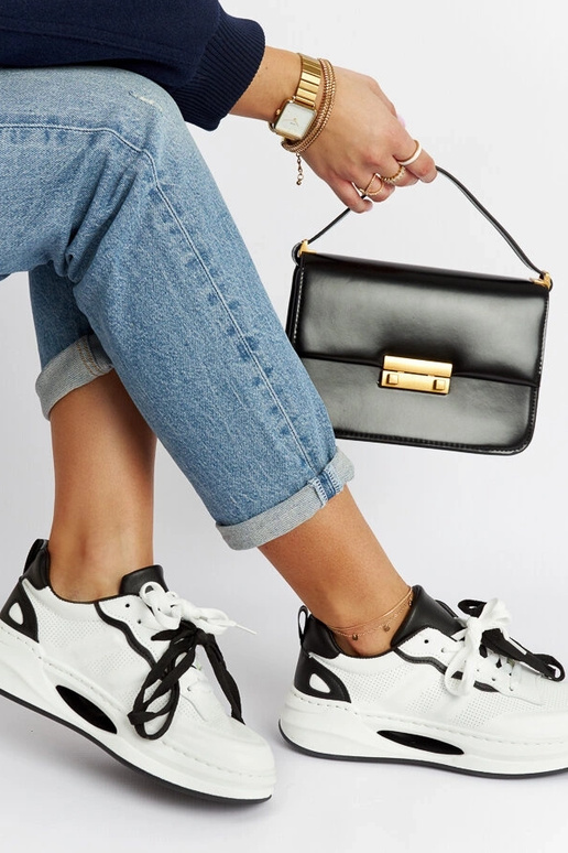 Tênis branco e preto Galdino