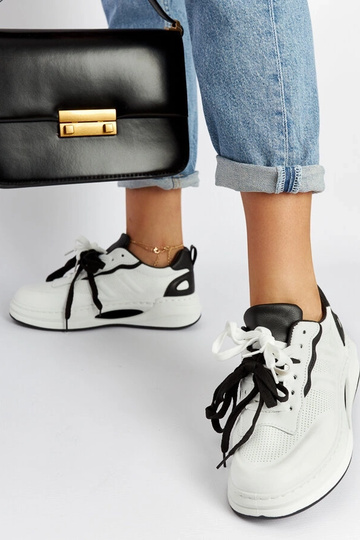 Tênis branco e preto Galdino 2