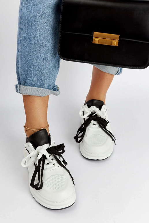 Tênis branco e preto Galdino