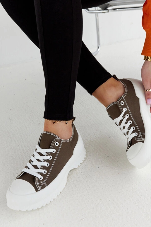 Tênis plataforma verde Monteleone