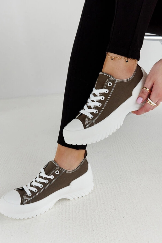 Tênis plataforma verde Monteleone