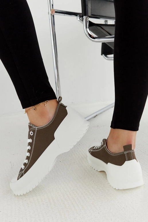 Tênis plataforma verde Monteleone