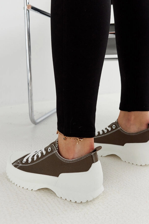 Tênis plataforma verde Monteleone