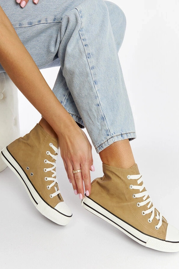 Tênis cano alto marrom Efren