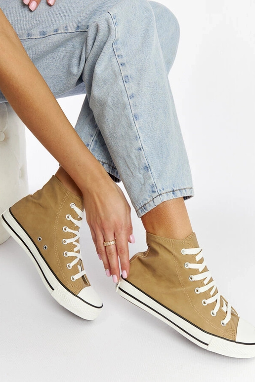 Tênis cano alto marrom Efren