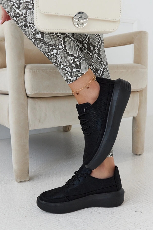 Tênis feminino preto plataforma,...