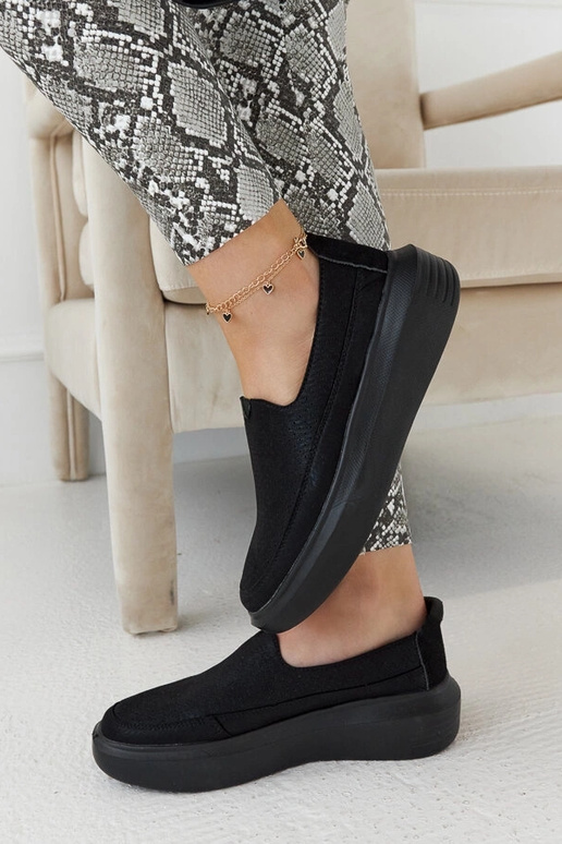 Sapatos femininos pretos vazados,...