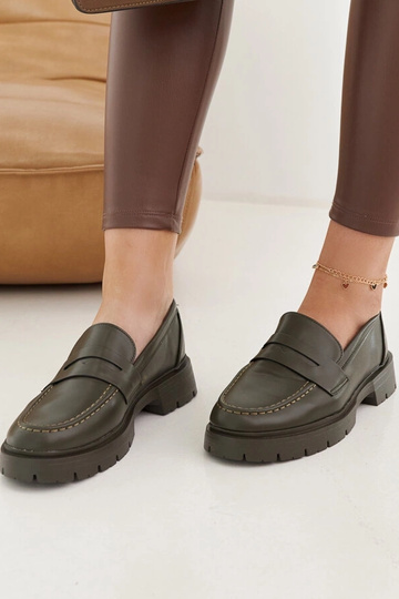 Mocassins verdes Maybritt