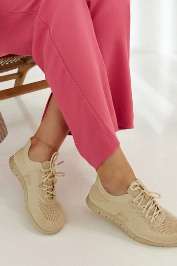 Tênis tecido bege Erminio 2