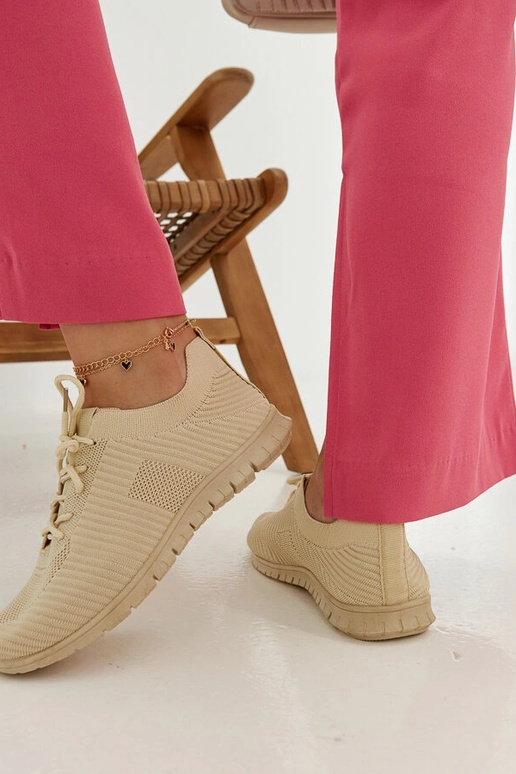 Tênis tecido bege Erminio