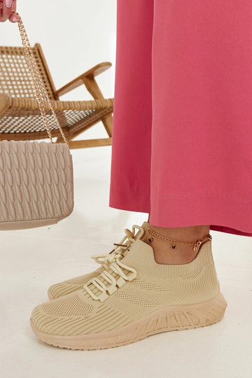 Tênis de tecido bege Ornella 2