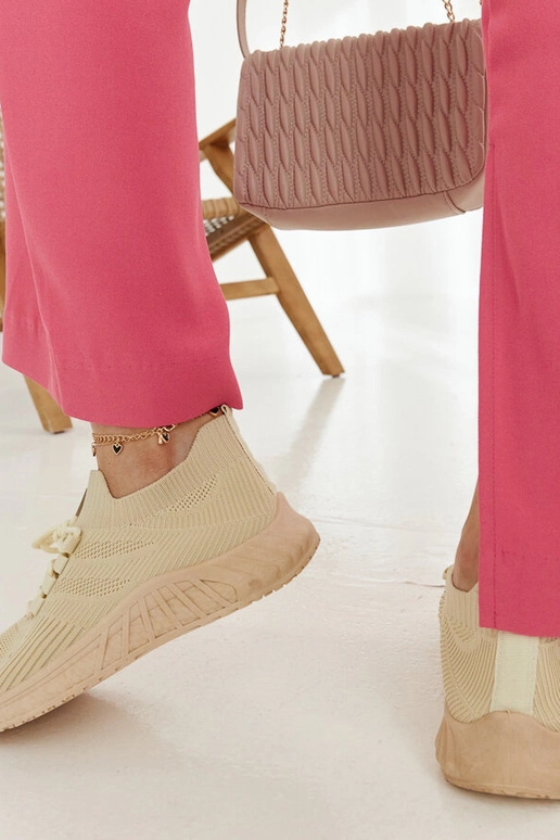 Tênis de tecido bege Ornella