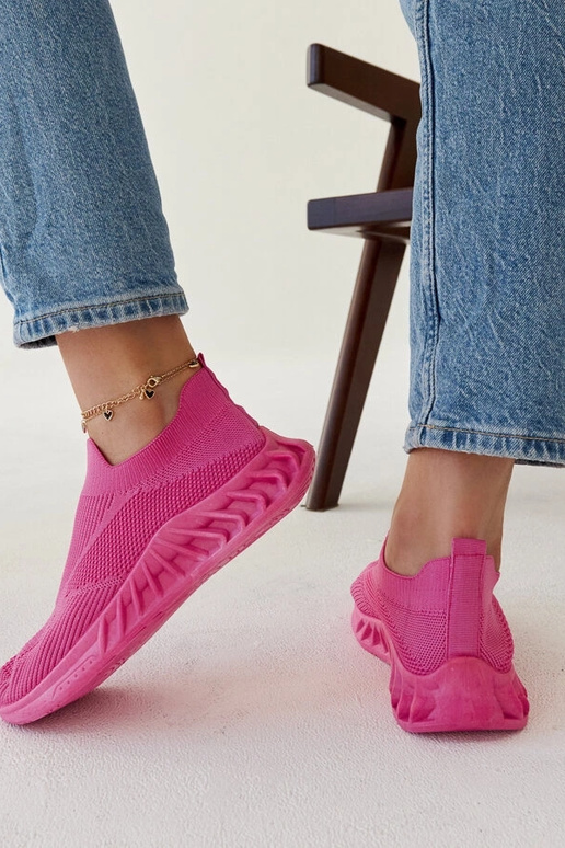 Tênis esportivos rosa escuro da Neda