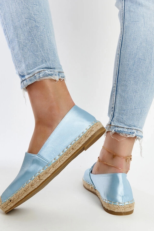 Caithlin Sky Blue Glitter Plataforma...