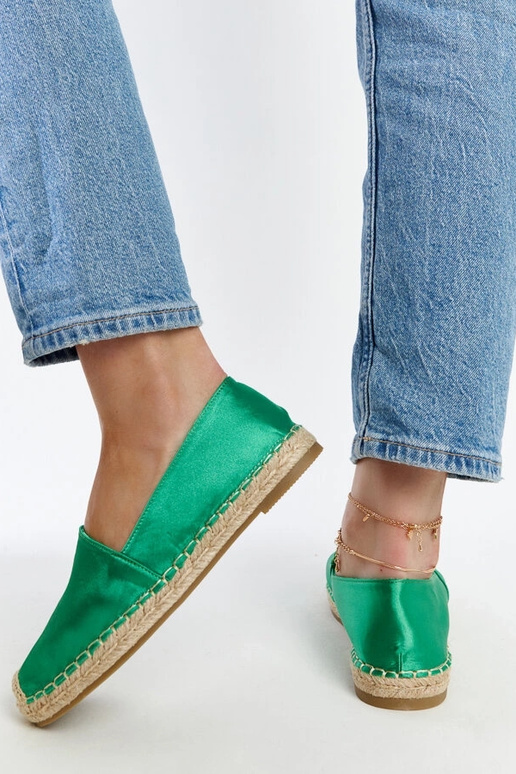 Caithlin Verde Glitter Plataforma...