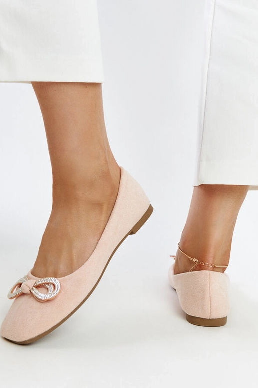 Sapatilhas de ballet rosa claro com...