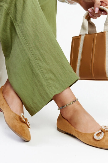 Sapatilhas marrons com laço Gaillou 2