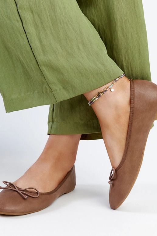 Sapatilhas de ballet em pele...