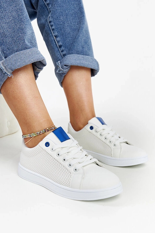 Tênis branco de couro ecológico Semret