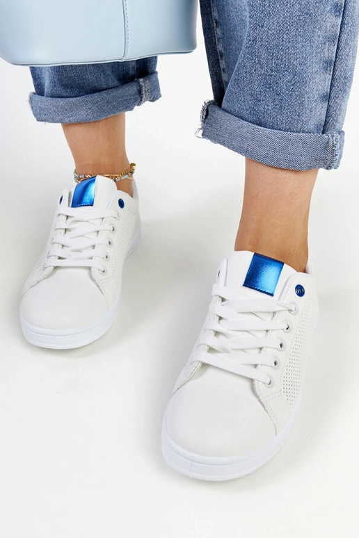 Tênis branco de couro ecológico Semret