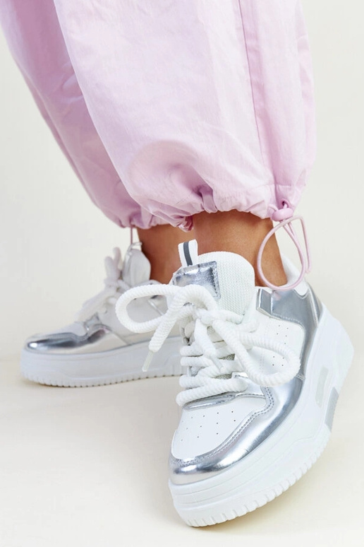 Tênis plataforma alta Lengyel branco...