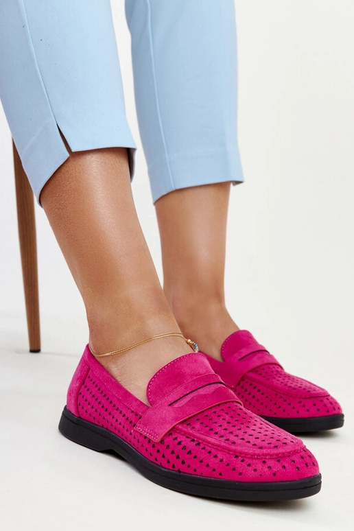 Mocassins Vinceza Dark Pink Suede