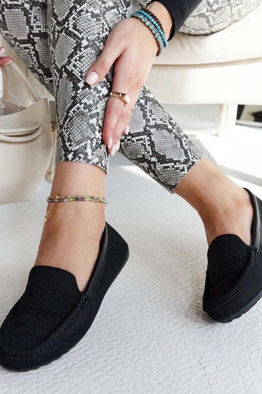 Mocassim em tecido Fiammetta preto