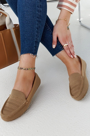 Mocassim de tecido bege... 2