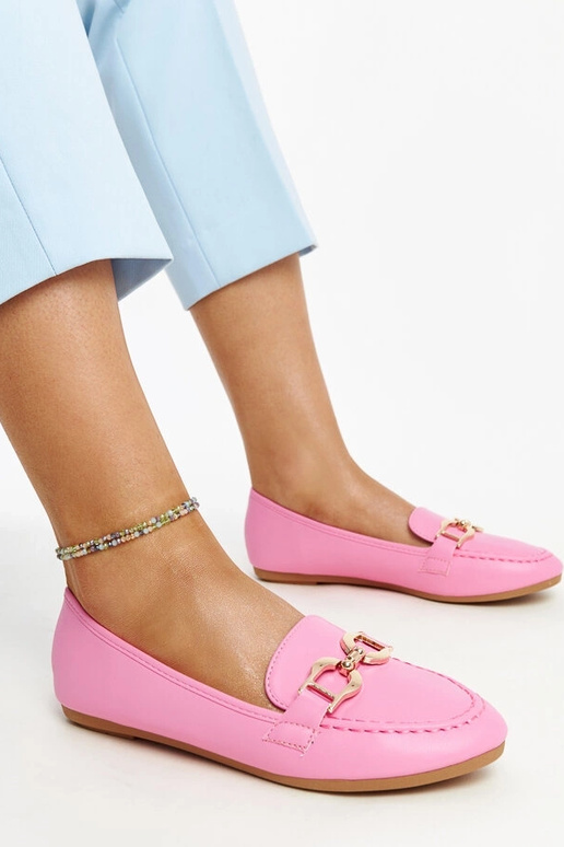 Mocassins rosa escuro com fivela Najla