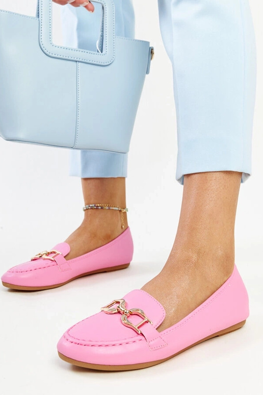 Mocassins rosa escuro com fivela Najla