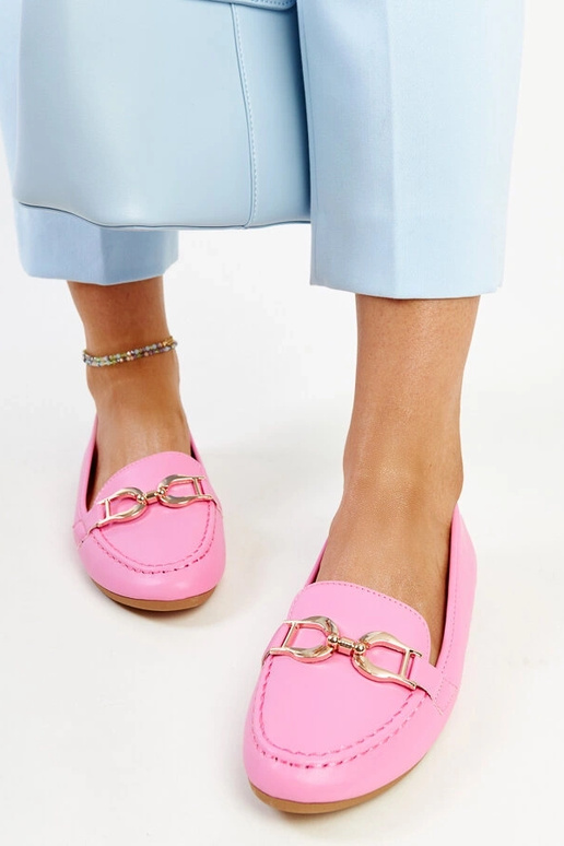 Mocassins rosa escuro com fivela Najla