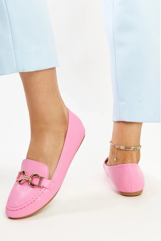 Mocassins rosa escuro com fivela Najla