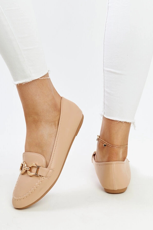 Mocassins bege com fivela Najla