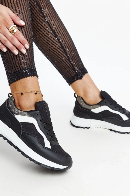 Tênis plataforma Evelia preto com...