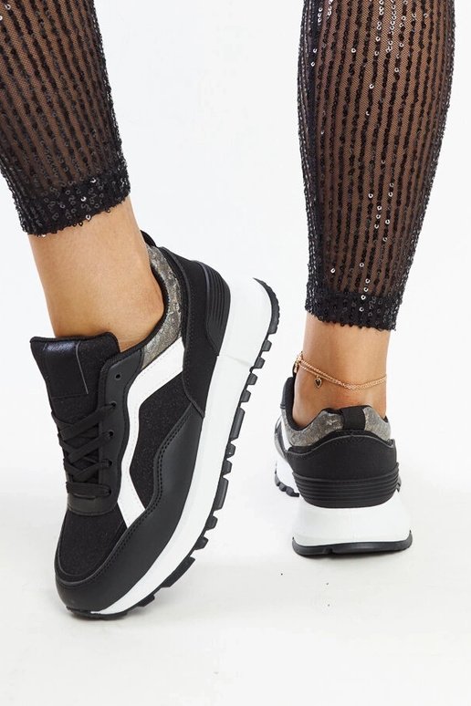 Tênis plataforma Evelia preto com...