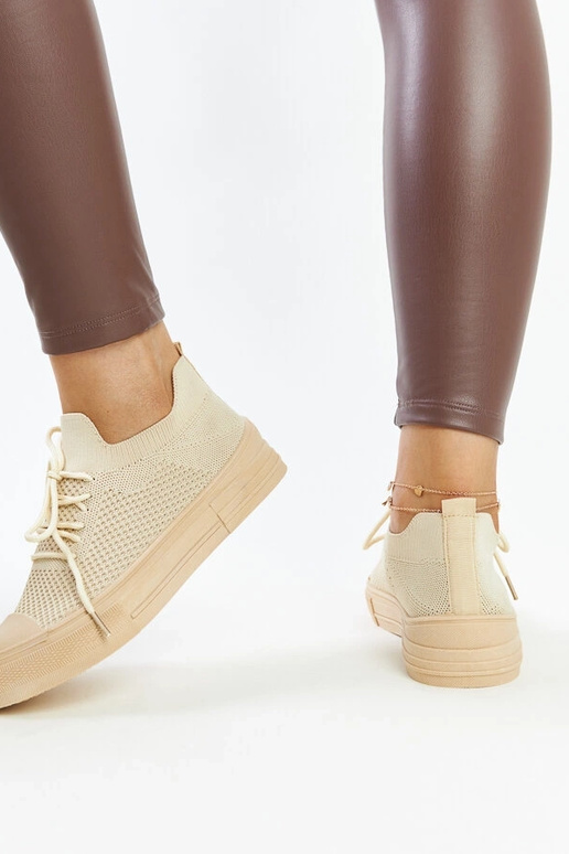 Tênis esportivos leves Senaida bege...