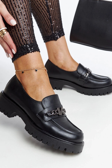 Mocassins pretos com...