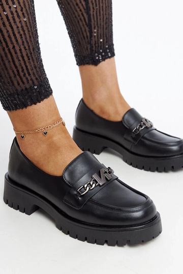 Mocassins pretos com... 2