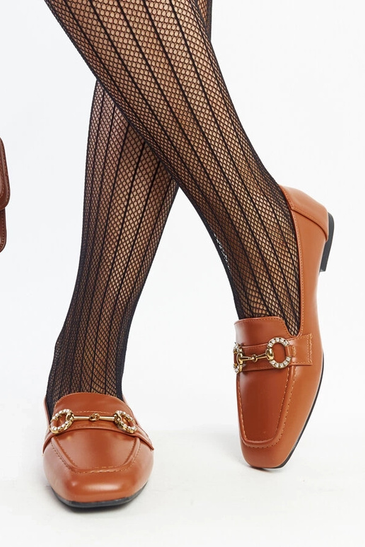 Mocassins com fivela Areebah marrom