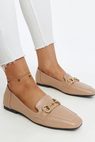 Mocassins Areebah Fivela Bege