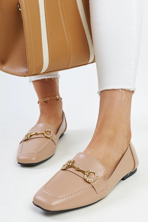 Mocassins Areebah Fivela Bege